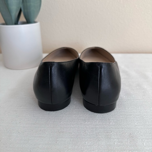 New Cole Haan Black Leather Pointed Toe Elegant Flats Women’s 8B - Picture 11 of 14